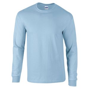 Gildan GD014 - Ultra Cotton™ adult t-shirt met lange mouw Light Blue