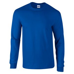 Gildan GD014 - Ultra Cotton™ adult t-shirt met lange mouw Royal blue