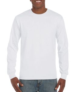 Gildan GD014 - Ultra Cotton™ adult t-shirt met lange mouw White