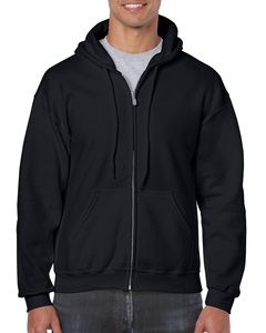 Gildan GD058 - HeavyBlend ™ sweatshirt met volledige ritssluiting Black