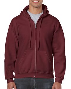 Gildan GD058 - HeavyBlend ™ sweatshirt met volledige ritssluiting Maroon