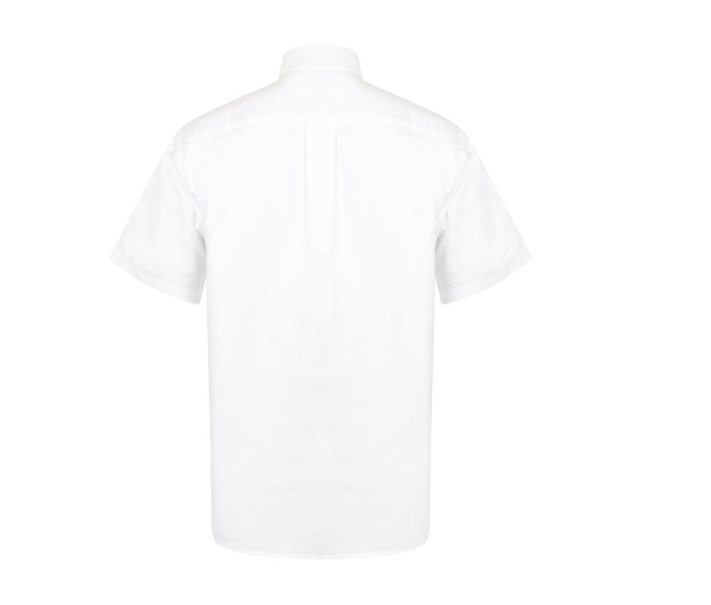 Henbury HB515 - Classic Oxford Overhemd met Korte Mouw