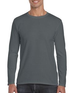 Gildan 64400 - Softstyle® T-shirt met Lange Mouwen Charcoal