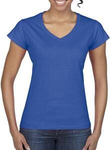 Gildan 64V00L - Softstyle® V-Hals T-Shirt Royal blue