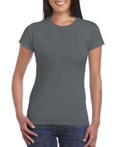 Gildan 64000L - Getailleerd Ringgesponnen T-shirt Charcoal
