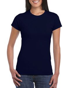 Gildan 64000L - Getailleerd Ringgesponnen T-shirt Navy