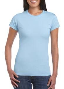 Gildan 64000L - Getailleerd Ringgesponnen T-shirt Light Blue