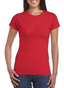 Gildan 64000L - Getailleerd Ringgesponnen T-shirt Red