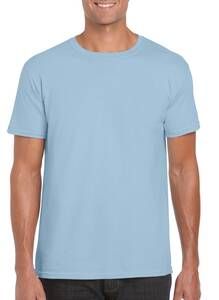 Gildan 64000 - Ringgesponnen T-shirt Light Blue