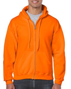 Gildan GD058 - HeavyBlend ™ sweatshirt met volledige ritssluiting Safety Orange