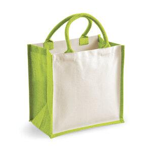 Westford mill WM421 - Printer's midi jute tas Apple Green