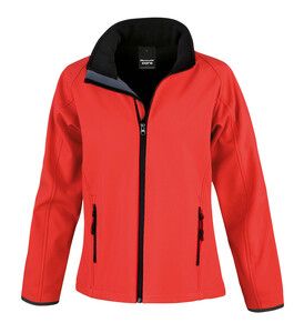 Result R231F - Core Dames Printbare Softshell Red / Black