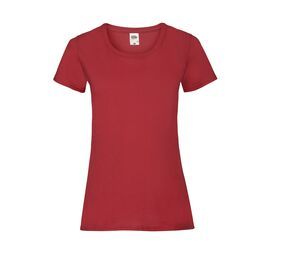 Fruit of the Loom SC600 - Dames valueweight t-shirt Red