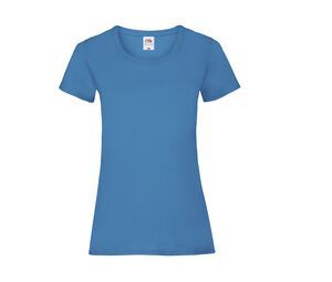 Fruit of the Loom SC600 - Dames valueweight t-shirt Azure Blue