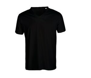 Zonder label SE683 - V-Hals T-Shirt Zonder Label Black
