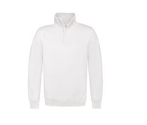 B&C BCID4 - ID.004 sweatshirt met ¼ rits White