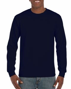 Gildan GN186 - Ultra Cotton Adult T-Shirt Lange Mouw Navy