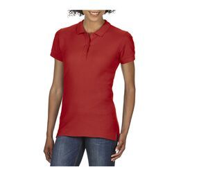 Gildan GN859 - Dubbelpiquépolo van premium katoen voor dames Red