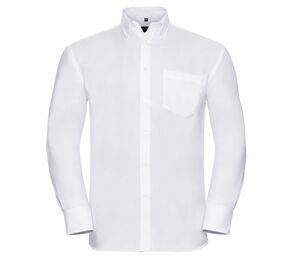 Russell Collection JZ956 - Ultimate Strijkvrij Overhemd Met Lange Mouwen White
