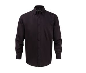 Russell Collection JZ956 - Ultimate Strijkvrij Overhemd Met Lange Mouwen Black
