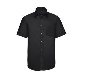 Russell Collection JZ957 - Ultimate Strijkvrij Overhemd Met Korte Mouwen Black