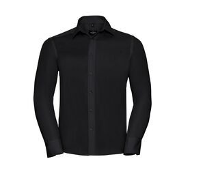 Russell Collection JZ958 - Ultimate Strijkvrij Overhemd Met Lange Mouwen Black