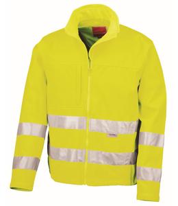 Result RS117 - Safe-Guard Hi-Vis Softshell jack Fluorescent Yellow
