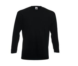 Fruit of the Loom SC215 - Super premium shirt met lange mouwen Black