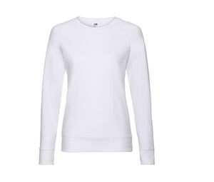 Fruit of the Loom SC361 - Lady-Fit Lichtgewicht Raglan Sweatshirt White