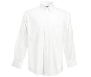 Fruit of the Loom SC400 - Oxford Overhemd Met Lange Mouw White