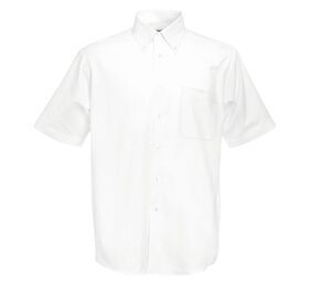 Fruit of the Loom SC405 - Oxford Overhemd Met Korte Mouw (62-112-0) White