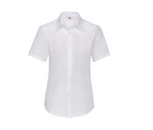 Fruit of the Loom SC406 - Lady Fit Oxford Overhemd Met Korte Mouw (65-000-0) White