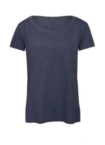 B&C BC056 - TW056 Tri-Blend Dames Heather Navy