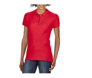 Gildan GN48L - Sofstyle Dubbele Pique Polo-Shirt Dames Red