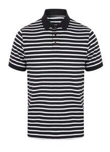 Front row FR230 - Gestreept Jersey polo-shirt Navy/White