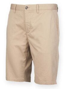 Front row FR605 - Heren Stretch Chino Korte Broek Stone