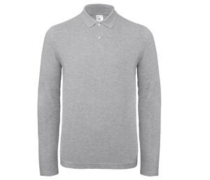 B&C ID1LS - ID 001 LSL heren Heather Grey