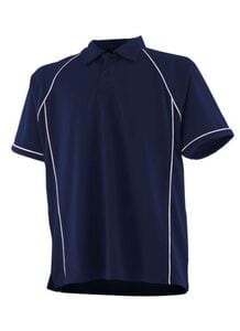 Finden & Hales LV370 - Performance Polo-Shirt Navy/White