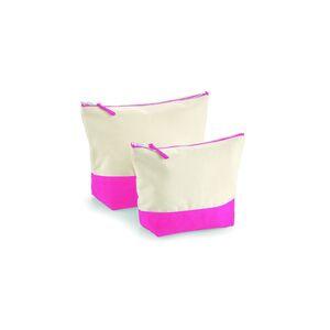 Westford mill WM544 - Gedompelde onderkant canvas accessoire Natural/True Pink