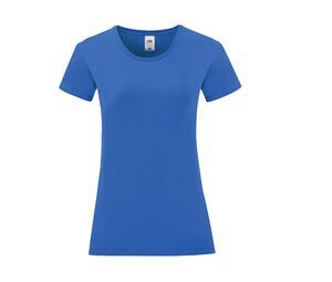 Fruit of the Loom SC151 - ICONIC T-shirt Dames Royal Blue