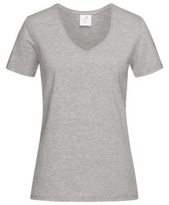 Stedman STE2700 - V-hals T-shirt voor vrouwen Grey Heather