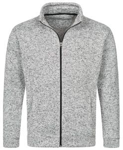 Stedman STE5850 - Fleece jas voor mannen Knit Active  Light Grey Melange