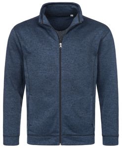 Stedman STE5850 - Fleece jas voor mannen Knit Active  Marina Blue Melange