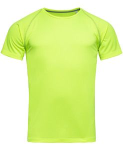 Stedman STE8030 - T-shirt met ronde hals voor mannen ACTIVE TEAM Cyber Yellow