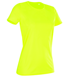 Stedman STE8100 - T-shirt met ronde hals voor vrouwen Interlock Active-Dry Cyber Yellow