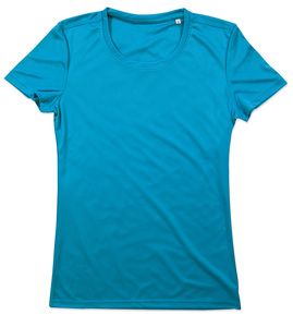 Stedman STE8100 - T-shirt met ronde hals voor vrouwen Interlock Active-Dry Hawaii Blue
