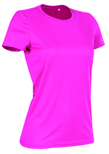 Stedman STE8100 - T-shirt met ronde hals voor vrouwen Interlock Active-Dry Sweet Pink