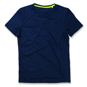 Stedman STE8400 - T-shirt met ronde hals voor mannen Active-Dry Marina Blue