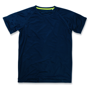 Stedman STE8410 - T-shirt met ronde hals voor mannen Active-Dry  Marina Blue
