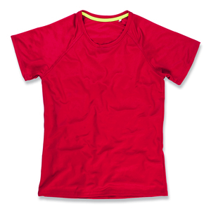 Stedman STE8500 - T-shirt met ronde hals voor vrouwen Active-Dry Crimson Red